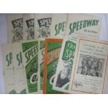 Speedway, a collection of Cradley Heath home Speedway Programmes, 1947 (3) Hanley, Plymouth, Exeter,