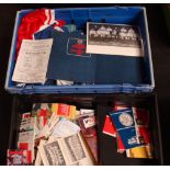 Football Memorabilia, Two Large Boxes Of Various Football Memorabilia From The 1950S Onwards