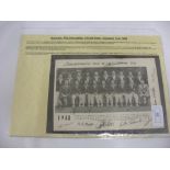 Autographs, Cricket, 1948, Australia Tour of the United Kindgom, a picture of the team with 17