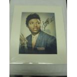 Pop Music, Little Richard, an autographed magazine picture signed by him, nicely displayed in a