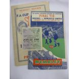 1952 FA Cup Final, Arsenal v Newcastle Utd, an official programme (rs, tc), and a pirate programme