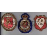 FA BADGES 1900-1901 Three excellent FA cloth colour pin badges, two different dated 1900 and one