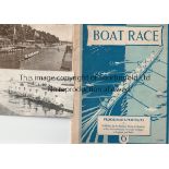 OXFORD V CAMBRIDGE BOAT RACE Thirty two page programme 31/3/1928, very slightly worn and postcards