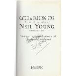 NEIL YOUNG To Catch A Falling Star', autobiography of Neil Young, issued in 2004 and signed 'Best
