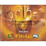 EURO 2004 PORTUGAL A collection of 2 x official Tournament programmes unopened, a Final programme, a