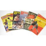 BOXING ANNUALS Six boxing yearbooks, Jack Solomons 1948 Annual of the Ring, Jack Solomons