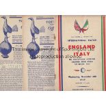 TOTTENHAM HOTSPUR Eighteen home programmes and England v Italy from season 1949/50. Most are