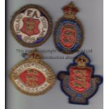 ENGLAND v SCOTLAND Four embroidered cloth badges, all worn by dignitaries at England v Scotland