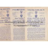 LEYTON ORIENT Eight home programmes for season 1947/8 including C. Palace, Notts. Co., Aldershot,