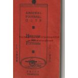 ARSENAL Handbook for 1938/9. Good