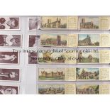 CIGARETTE CARDS A large collection of cigarette cards from the 1930's housed in a folder with some