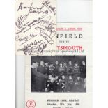 PORTSMOUTH IN IRELAND Programme, Linfield v Portsmouth 27/7/68 plus invitation /ticket to