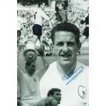 TOTTENHAM B/W, photo 12" x 8", showing a montage of images relating to Tottenham midfielder and