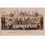 CLAPTON ORIENT Postcard black & white team group for 1926/7 issued by P. Powell, very slightly