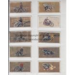 SPEEDWAY CARDS Rare complete set, J.A.Pattreiquex Ltd Dirt Track Riders. Set of 50. Issued in 1929