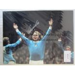 MANCHESTER CITY Five signed Manchester City 16" x 12" photos, showing images of Young, Lee,