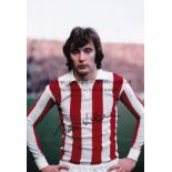 STOKE Ten signed Stoke City 12" x 8" photos, 1960s & 1970s, including images of Hudson, Eastham,