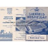 SHEFF WED A collection of 30 Sheffield Wednesday home programmes 1954-1970 to include v Huddersfield