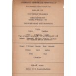 WEST BROM - MAN CITY 1901 West Brom single sheet programme, West Brom v Manchester City, 9/2/1901,