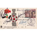 PELE / ZAGALLO / RAMSEY / AUTOGRAPHS A first day cover for the 1970 Mexico World Cup with a Mexico