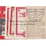 ARSENAL A collection of 8 Arsenal home programmes v Manchester United 1946/47 (some narks),