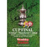 ARSENAL Autographed 1979 FA Cup Final programme, signed to the front cover by Arsenal's