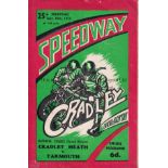 SPEEDWAY / CRADLEY HEATH Programme for Cradley Heath v Yarmouth 18/9/1950, results entered.