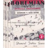 BOHEMIAN AFC Four Bohemiam home programmes, 49-50, Diamond Jubilee Season, v Sligo, Cork Athletic,