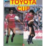 WORLD CLUB CUP Programme for the 1984 Toyota Cup match in Japan, Liverpool v Independiente with