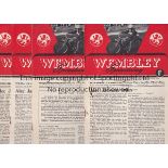 SPEEDWAY / WEMBLEY Twenty six home programmes in 1948, most slightly creased with results entered