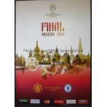 FOOTBALL Two large 27" X 19" official UEFA Champions League Final posters for 2000 Real Madrid v