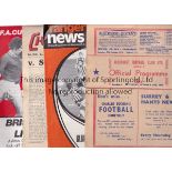 A-D A collection of 280 + programmes from clubs predominantly from the 1960's with a few from