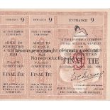 1924 CUP FINAL Match ticket 1924 Cup Final, rather scarce because it has two counterfoils attached