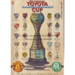 1999 EUROPEAN / SOUTH AMERICAN CUP / MANCHESTER UNITED Three brochures for the 20th Anniversary of