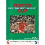 WORLD CLUB CUP Programme for the 1980 Toyota Cup match in Japan, Nottingham Forest v Club Nacional