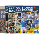 FRANCE RUGBY Six Midi Olympique programmes for home Internationals v. Ireland 1994, newspaper