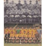 OXFORD UNITED Two fully signed magazine team groups from the 1960's. One is black & white signed