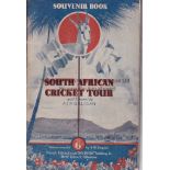 SOUTH AFRICA CRICKET 1935 A souvenir book for the South Africa tour of England in 1935 compiled by