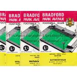 BRADFORD PARK AVENUE 70-71 Twenty seven Bradford Park Avenue home programmes, 70-71. After losing