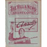 ASTON VILLA - MAN UTD 1929 Aston Villa home programme v Manchester United, 2/11/1929, ex bound