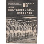 HUNGARY V REPUBLIC OF IRELAND 1969 VB Selejtezo Magazine programme for the International 5/11/1969