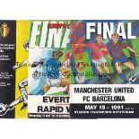 ECWC A collection of 13 programmes covering European Cup Winners' Cup matches to include Finals