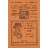 HULL - PRESTON 1928 Hull City home programme v Preston, 25/12/1928, slight fold, pencil changes