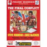 BOXING Four programmes for World title fights, Prince Naseem Hamed v Manuel Medina 31/8/1996 in