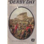 THE DERBY Racecard for the Epsom Derby June 3rd 1970 won by Nijinsky ridden by Lester Piggott. A few