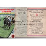 ST LEGER A collection of 22 Racecards for the St Leger meetings in Doncaster 1952-2012 to include