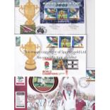 ENGLAND 2003 RUGBY WORLD CUP Eleven first Day covers with Australian stamps and including two for