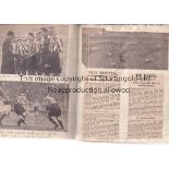 SPORTING SCRAPBOOKS 1932/3 Two exercise books one including football and the other has football