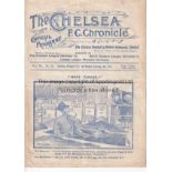 CHELSEA Joint issued programme home matches v. Clapton Orient 11/11/1911 League and v. Crystal