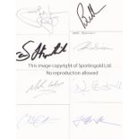 NEW ZEALAND ALL BLACKS 1997 Twenty four individually signed white cards including Jonah Lomu. Good